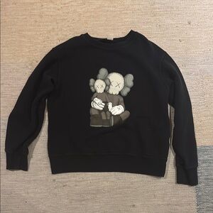 KAWS Uniqlo Kids Black Sweatshirt